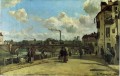 vue de pontoise quai au pothuis 1868 Camille Pissarro